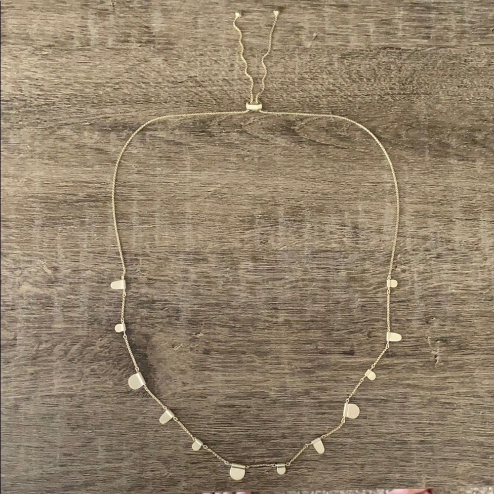 Adjustable Brushed Gold Necklace